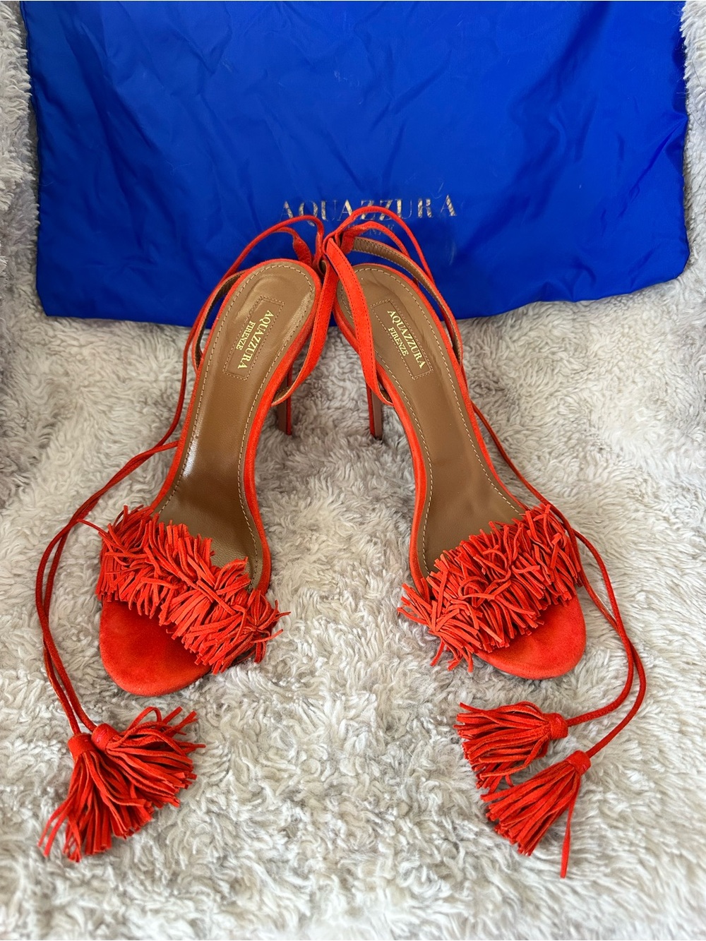 Aquazzura Wild Thing Suede Sadals